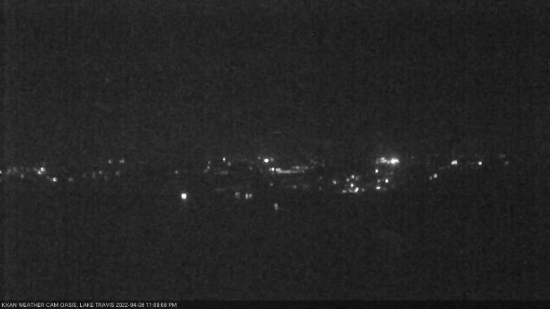 Lake Travis webcam, April 8, 2022 11:00 PM CT