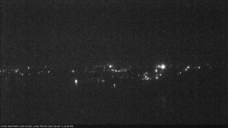 Lake Travis webcam, April 8, 2022 11:25 PM CT