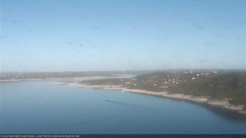 Lake Travis webcam, April 9, 2022 9:45 AM CT