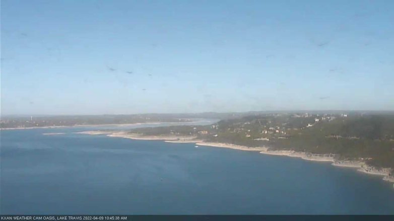 Lake Travis webcam, April 9, 2022 10:45 AM CT