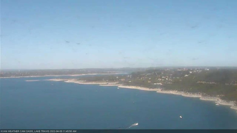 Lake Travis webcam, April 9, 2022 11:45 AM CT