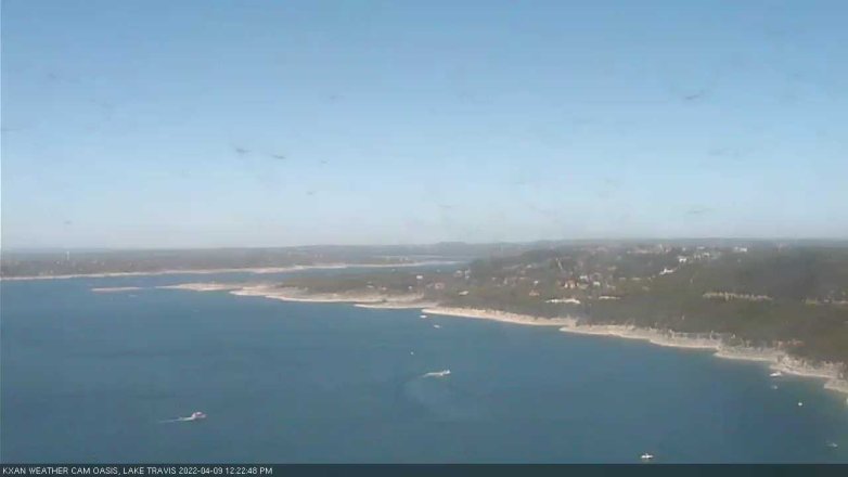 Lake Travis webcam, April 9, 2022 12:25 PM CT