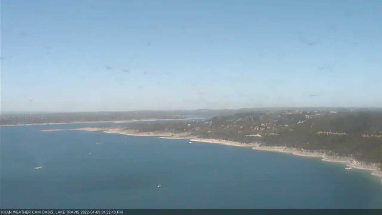 Lake Travis webcam, April 9, 2022 1:25 PM CT