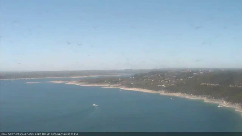Lake Travis webcam, April 9, 2022 2:00 PM CT