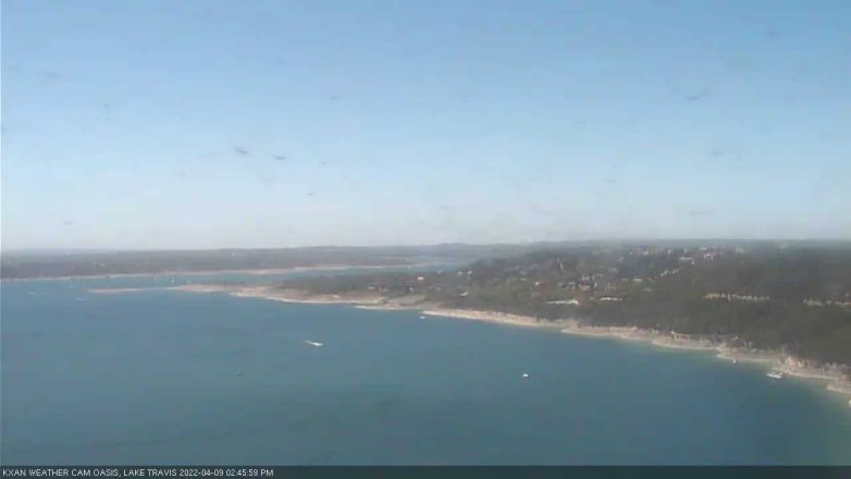 Lake Travis webcam, April 9, 2022 2:45 PM CT