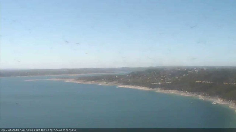 Lake Travis webcam, April 9, 2022 3:25 PM CT