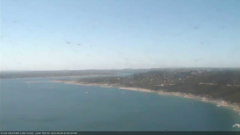 Lake Travis webcam, April 9, 2022 3:45 PM CT