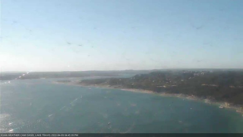 Lake Travis webcam, April 9, 2022 4:45 PM CT
