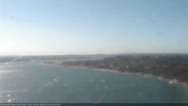 Lake Travis webcam, April 9, 2022 5:00 PM CT