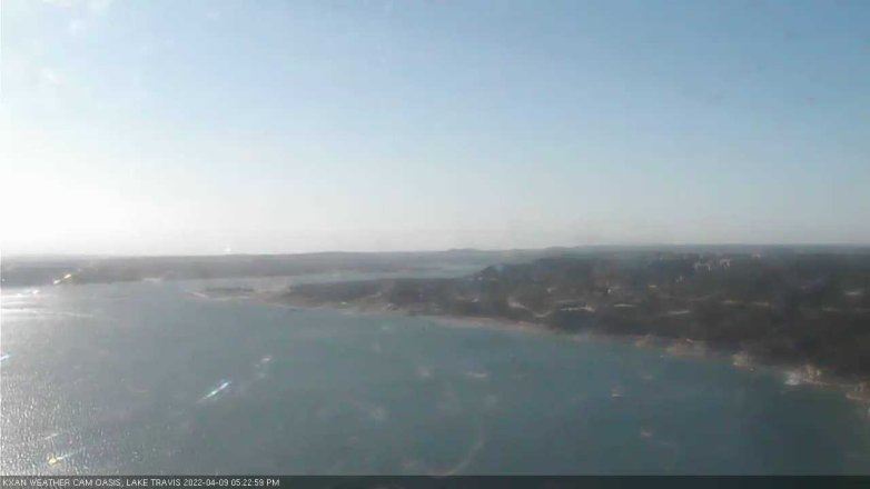 Lake Travis webcam, April 9, 2022 5:25 PM CT
