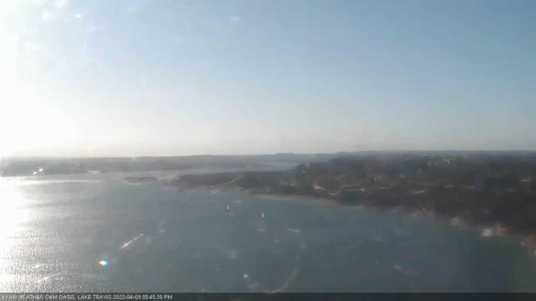 Lake Travis webcam, April 9, 2022 5:45 PM CT
