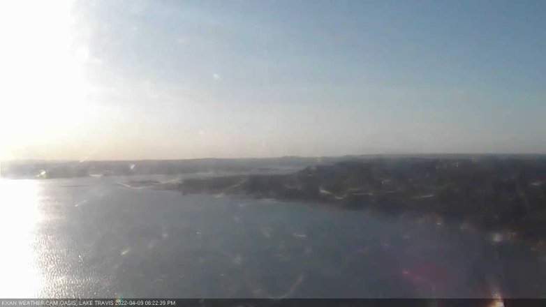 Lake Travis webcam, April 9, 2022 6:25 PM CT