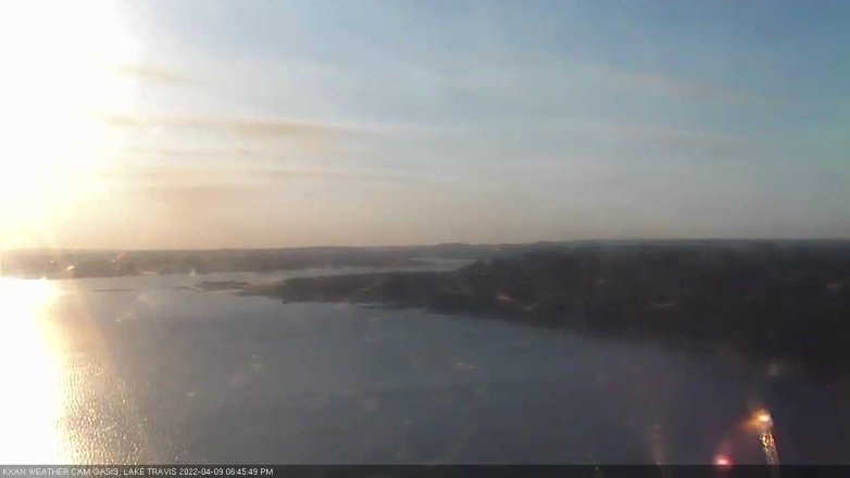 Lake Travis webcam, April 9, 2022 6:45 PM CT