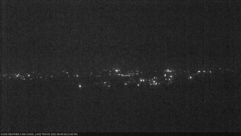 Lake Travis webcam, April 9, 2022 9:25 PM CT
