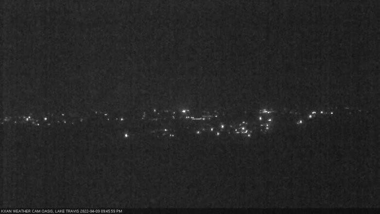 Lake Travis webcam, April 9, 2022 9:45 PM CT
