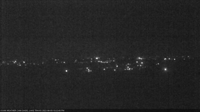 Lake Travis webcam, April 9, 2022 10:25 PM CT