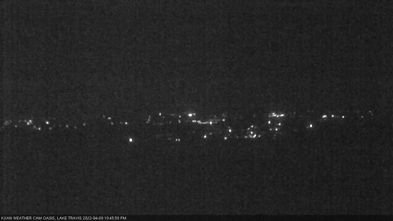 Lake Travis webcam, April 9, 2022 10:45 PM CT