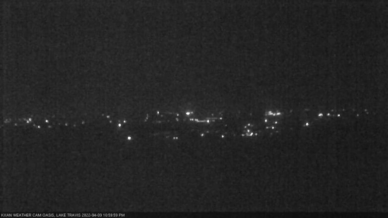 Lake Travis webcam, April 9, 2022 11:00 PM CT