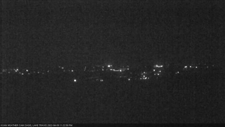 Lake Travis webcam, April 9, 2022 11:25 PM CT