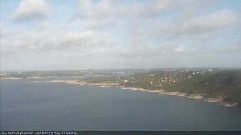 Lake Travis webcam, April 10, 2022 9:00 AM CT