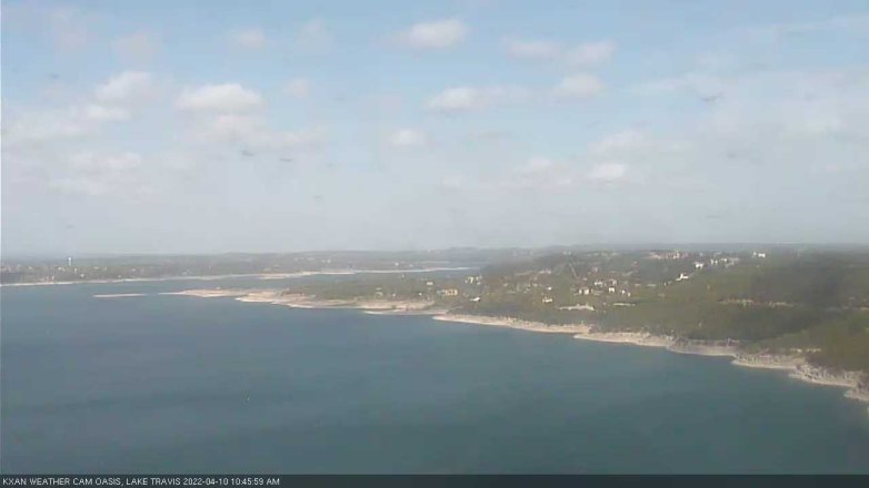 Lake Travis webcam, April 10, 2022 10:45 AM CT