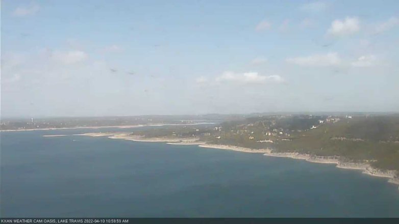 Lake Travis webcam, April 10, 2022 11:00 AM CT