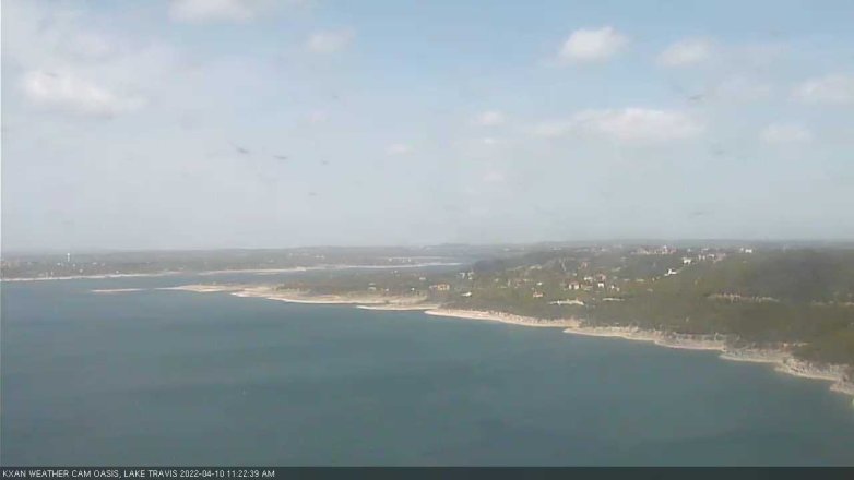 Lake Travis webcam, April 10, 2022 11:25 AM CT