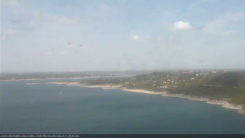 Lake Travis webcam, April 10, 2022 11:45 AM CT
