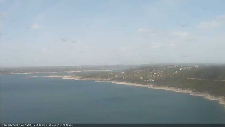 Lake Travis webcam, April 10, 2022 12:00 PM CT