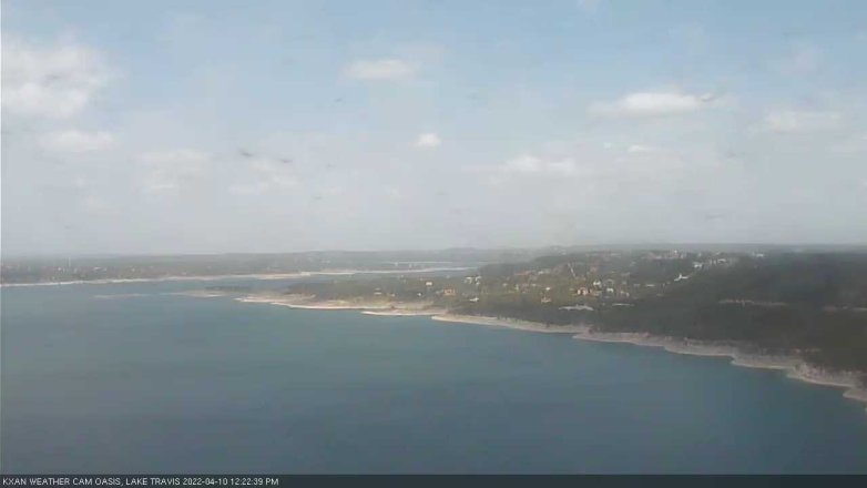 Lake Travis webcam, April 10, 2022 12:25 PM CT