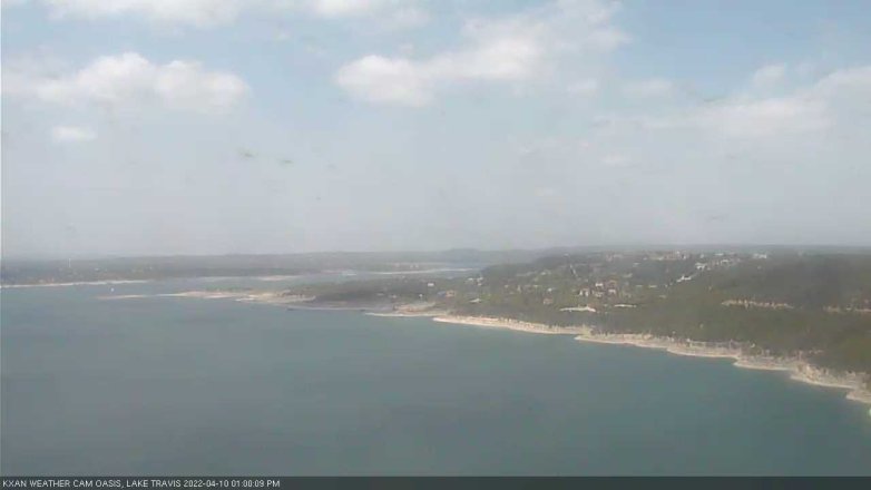Lake Travis webcam, April 10, 2022 1:00 PM CT