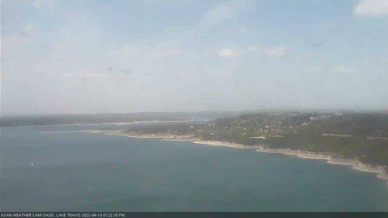 Lake Travis webcam, April 10, 2022 1:25 PM CT