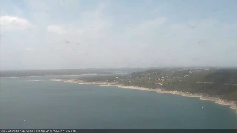 Lake Travis webcam, April 10, 2022 1:45 PM CT