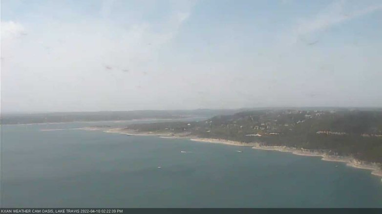 Lake Travis webcam, April 10, 2022 2:25 PM CT