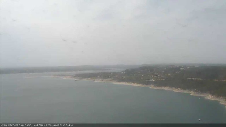 Lake Travis webcam, April 10, 2022 2:45 PM CT