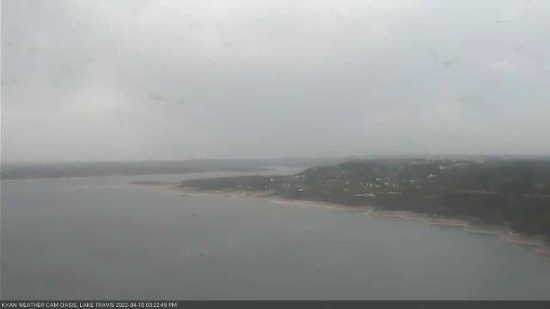 Lake Travis webcam, April 10, 2022 3:25 PM CT