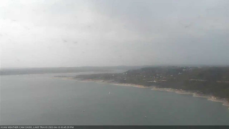 Lake Travis webcam, April 10, 2022 3:45 PM CT