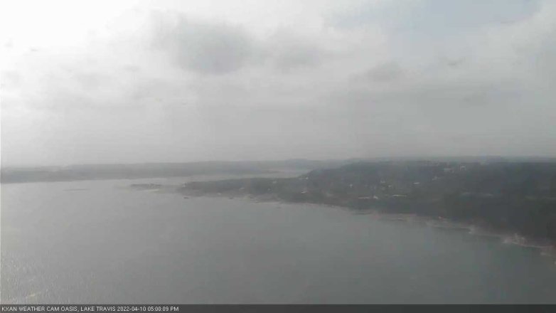 Lake Travis webcam, April 10, 2022 5:00 PM CT