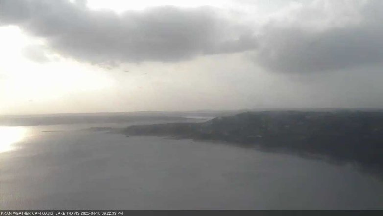Lake Travis webcam, April 10, 2022 6:25 PM CT