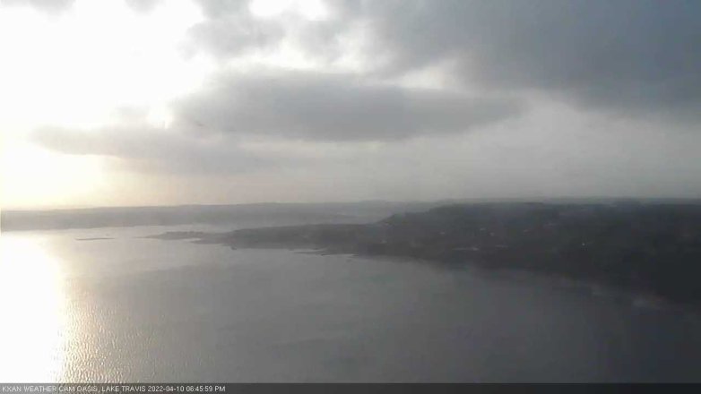 Lake Travis webcam, April 10, 2022 6:45 PM CT
