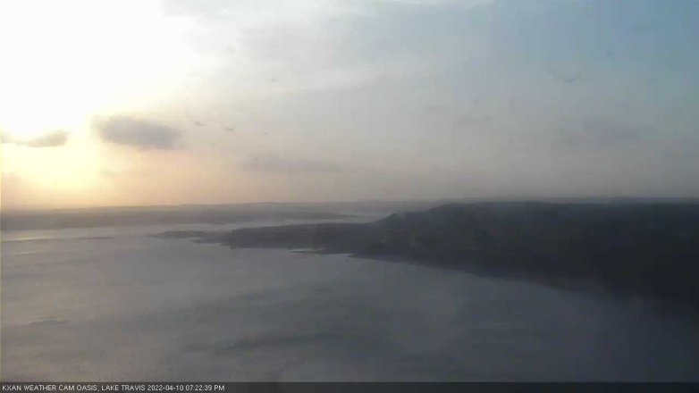 Lake Travis webcam, April 10, 2022 7:25 PM CT