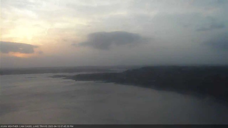 Lake Travis webcam, April 10, 2022 7:45 PM CT