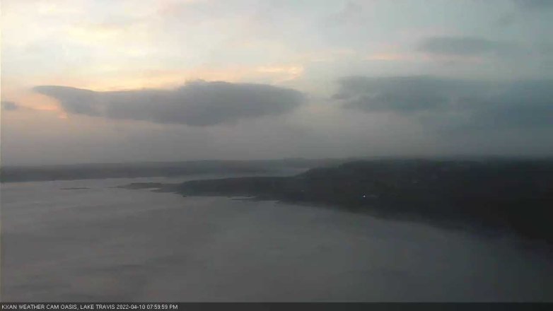 Lake Travis webcam, April 10, 2022 8:00 PM CT