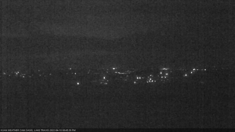 Lake Travis webcam, April 10, 2022 8:45 PM CT