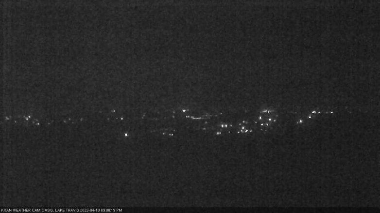 Lake Travis webcam, April 10, 2022 9:00 PM CT