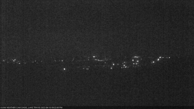 Lake Travis webcam, April 10, 2022 9:25 PM CT