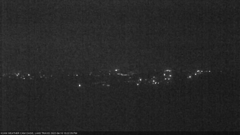 Lake Travis webcam, April 10, 2022 10:25 PM CT