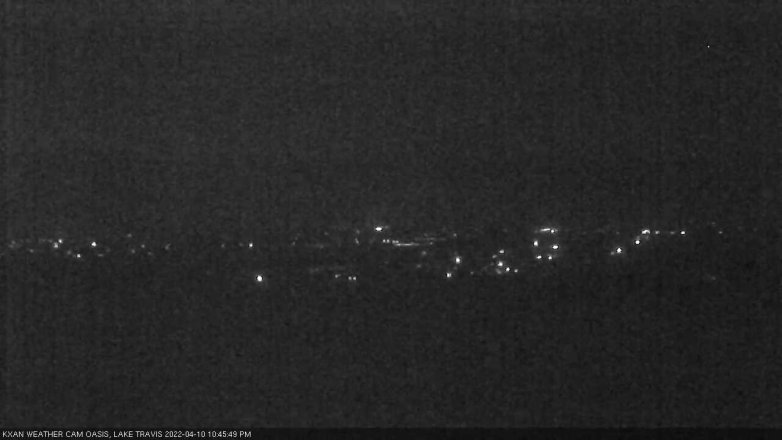 Lake Travis webcam, April 10, 2022 10:45 PM CT