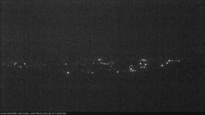 Lake Travis webcam, April 10, 2022 11:00 PM CT