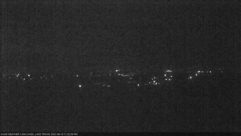 Lake Travis webcam, April 10, 2022 11:25 PM CT